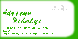 adrienn mihalyi business card