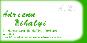 adrienn mihalyi business card